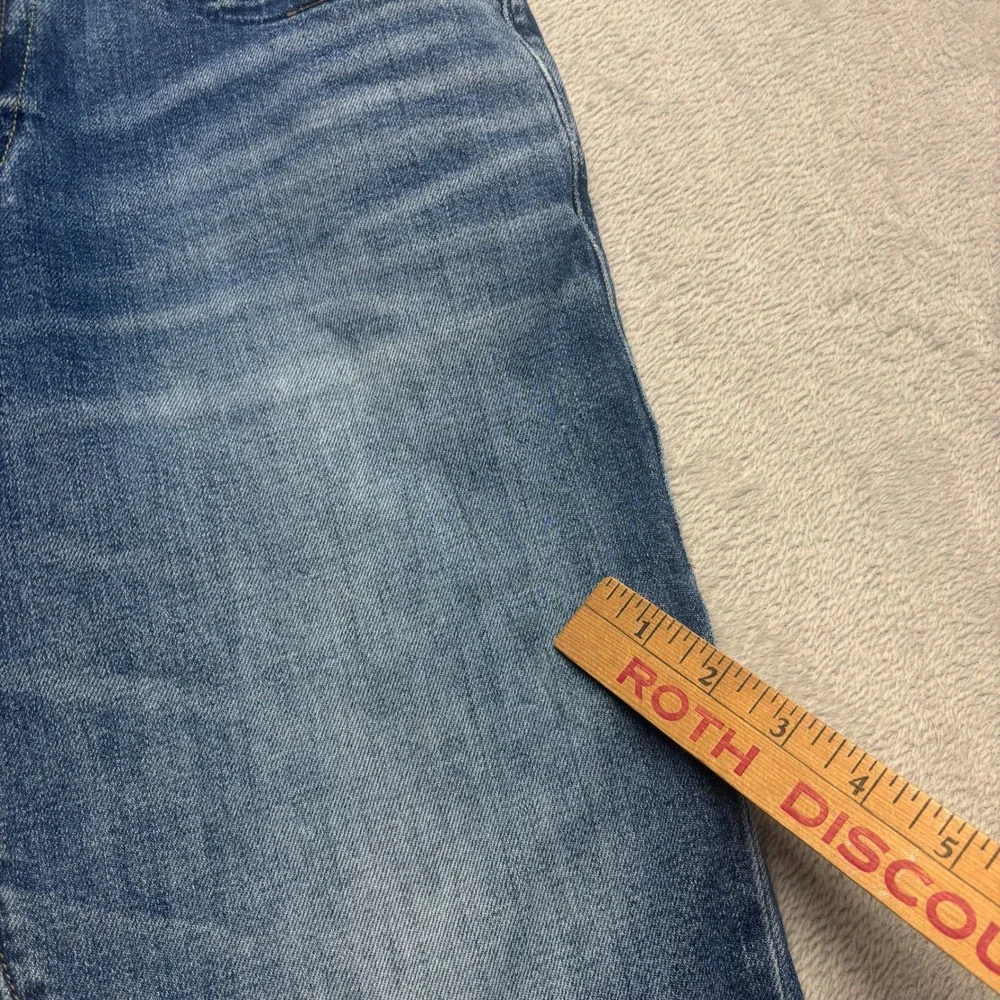 True Religion Geno Relaxed Slim Jeans Mens 31x33 Blue Denim Distressed Fade